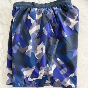 Nike Blue/Grey/White Camo Men’s Gym Shorts